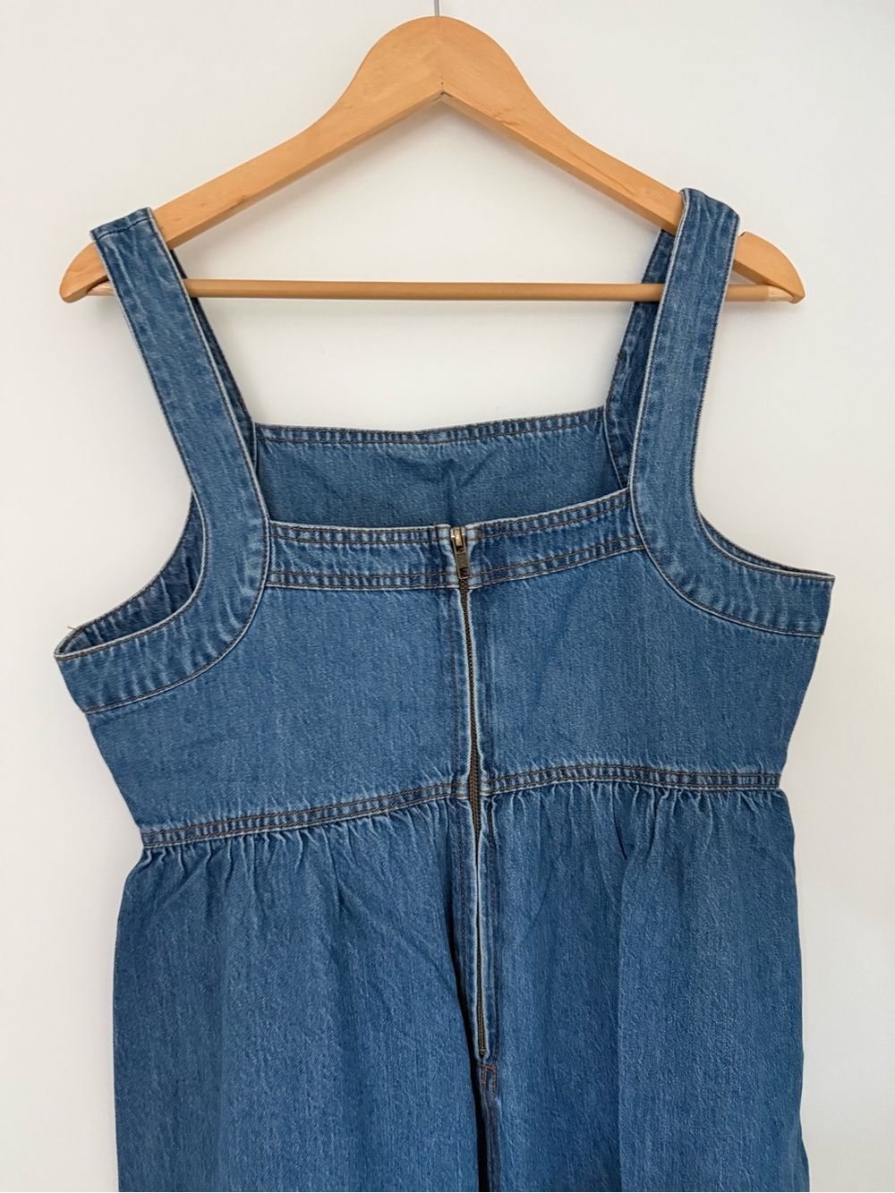 Madewell Blue Denim Midi Dress - Picture 4 of 7